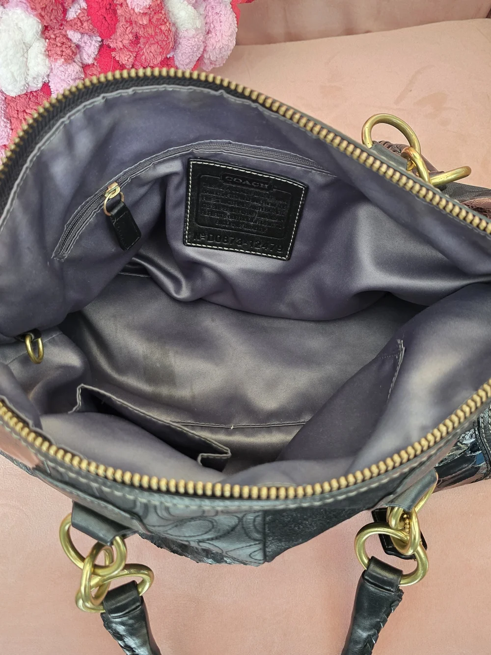 Coach Hamptons Patchwork Leather Satchel (12479)